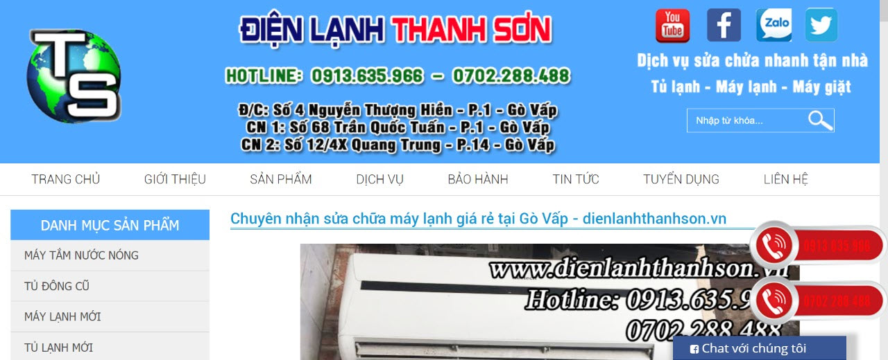 sửa máy lạnh quận gò vấp