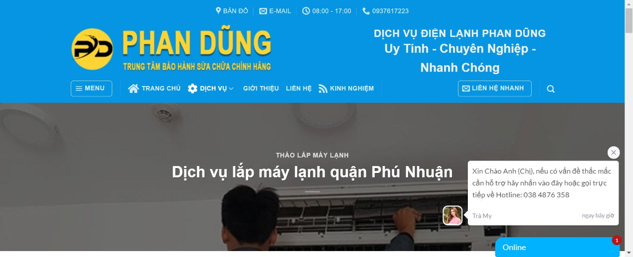 sửa máy lạnh quận phú nhuận