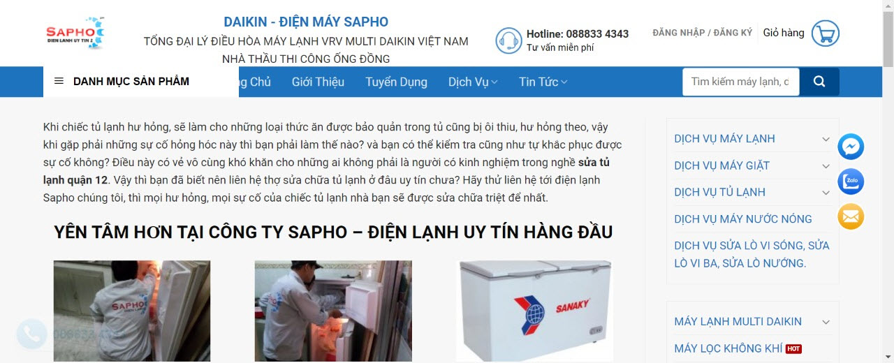 sửa tủ lạnh quận 12