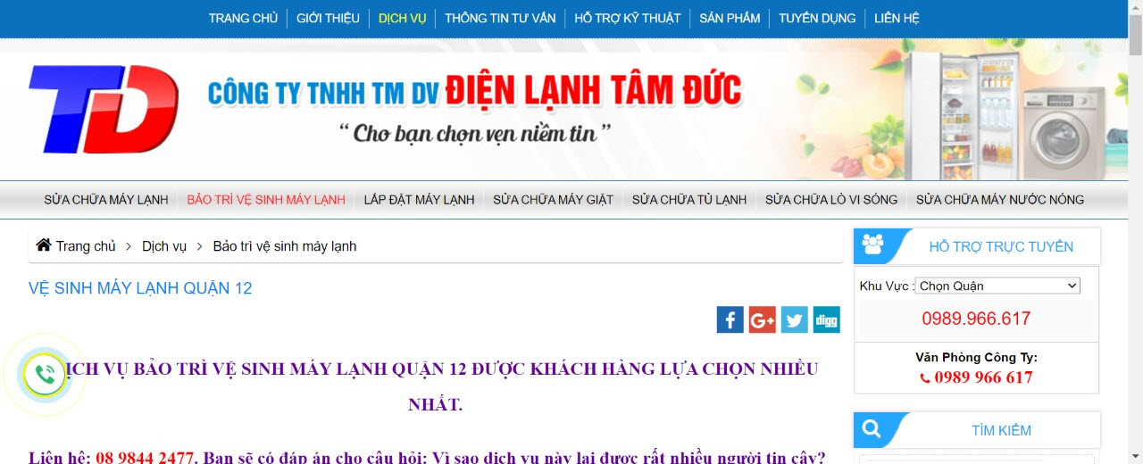 vệ sinh máy lạnh quận gò vấp